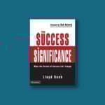 From Success to Significance Book by author Lloyd Reeb