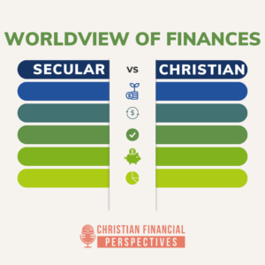 secular vs christian worldview of finances podcast cover