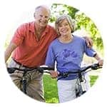 Circle Couple On Bikes