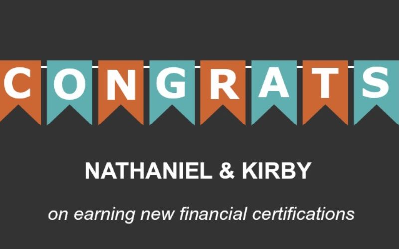 Congratulations Nathaniel and Kirby