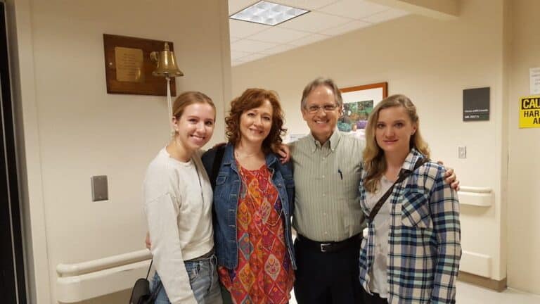 Group photo of Christian Financial Advisors team with two women and two men.