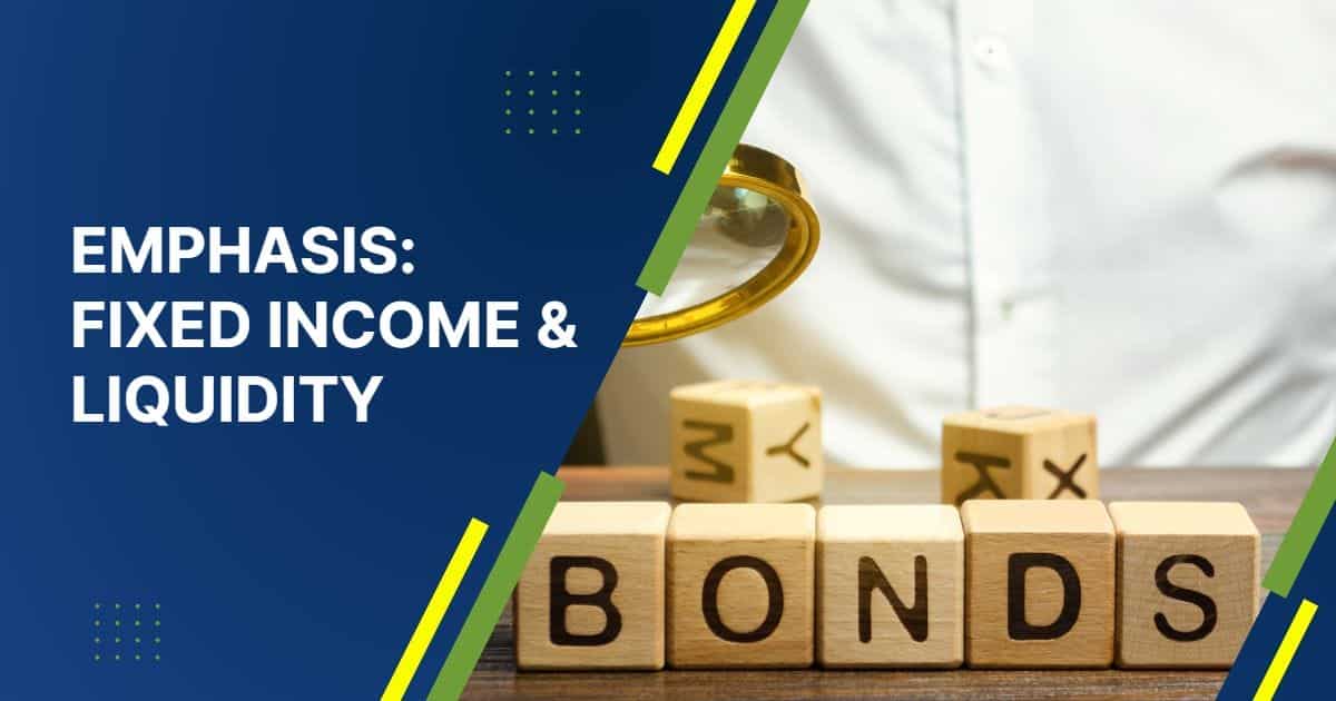 Wooden blocks spelling 'BONDS' with a financial theme background.