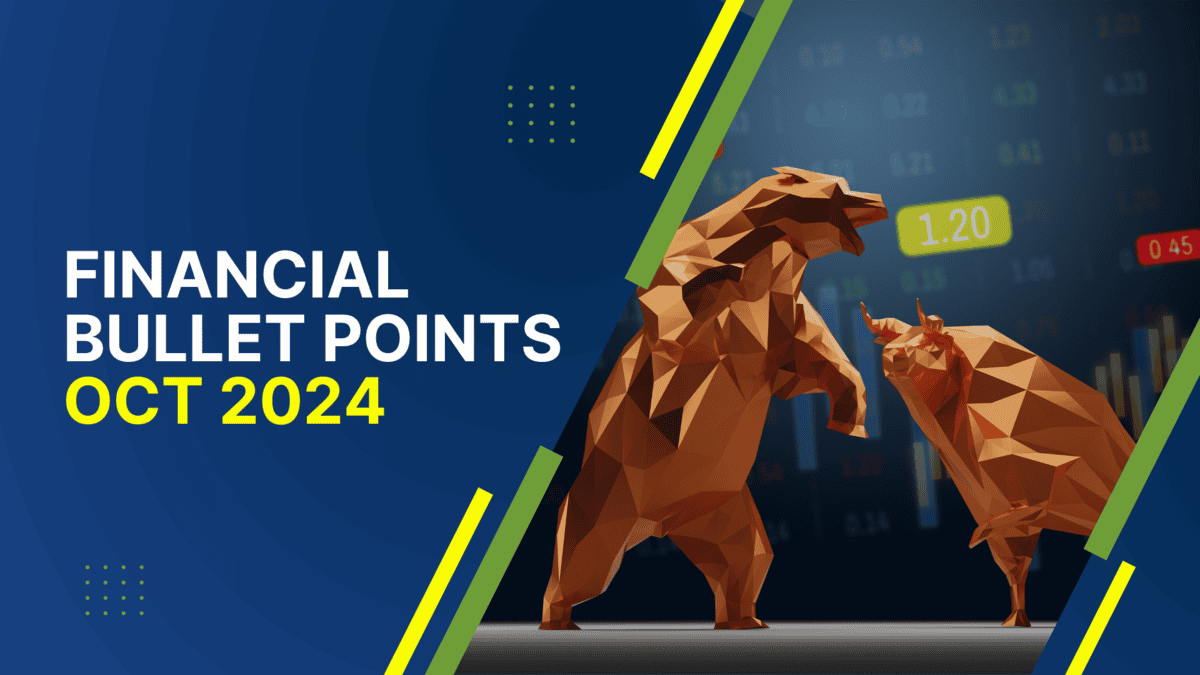 Financial market analysis with bear and bull figures for October 2024.