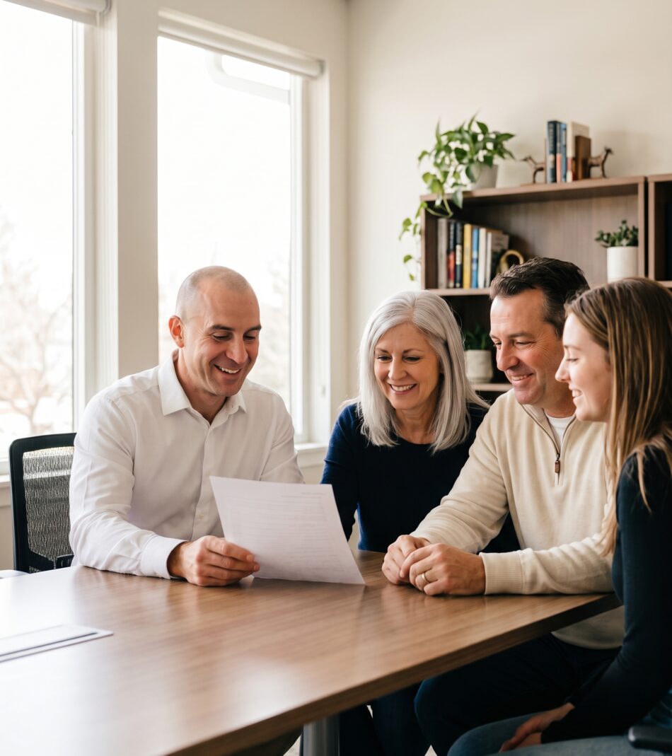 Home Mega Menu 1 hero financial advisors meeting clients